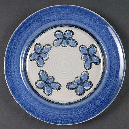 Blue Indigo Salad Plate