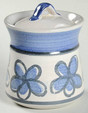 Blue Indigo Sugar Bowl & Lid