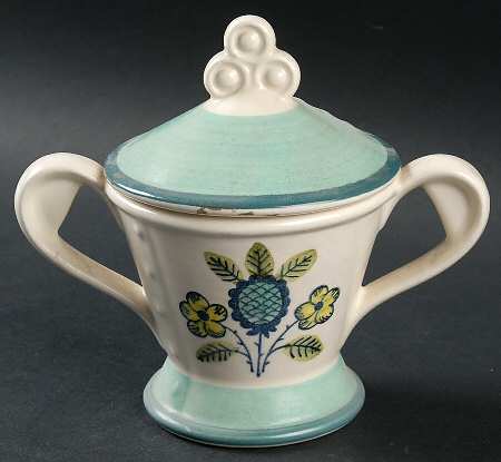 Blueberry Provincial Sugar Bowl & Lid