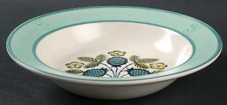 Blueberry Provincial Rim Soup Bowl