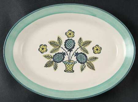Blueberry Provincial 11" Oval Serving Platter