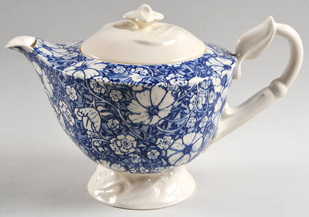 Blossom Time Blue Teapot & Lid