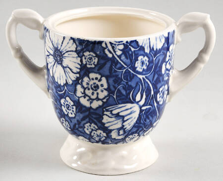 Blossom Time Blue Sugar Bowl No Lid
