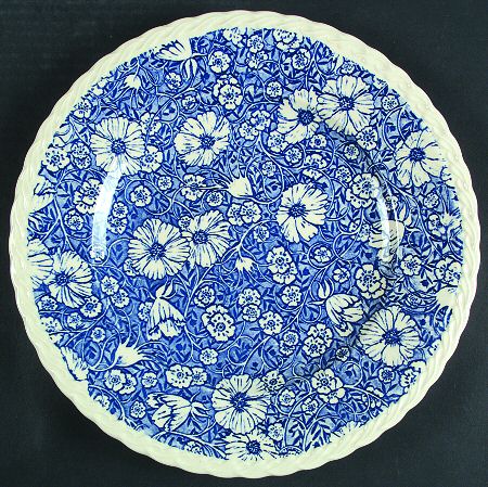 Blossom Time Blue 12" Chop Plate (Round Platter)