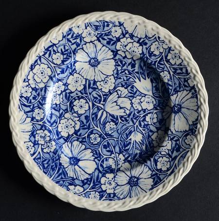 Blossom Time Blue Salad Plate