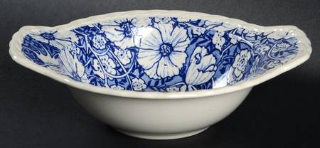 Blossom Time Blue Lugged Cereal Bowl