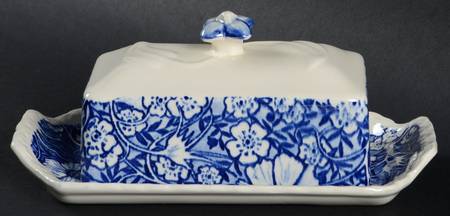 Blossom Time Blue 1/4 Lb Covered Butter