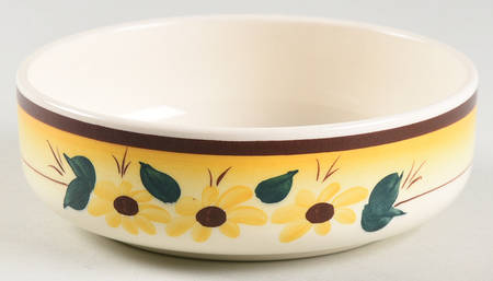 Brown Eyed Susan (Montecito Shape) Individual Salad Bowl