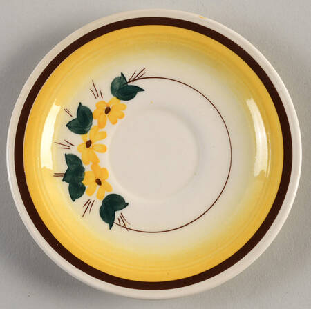 Brown Eyed Susan (Montecito Shape) Saucer for Demitasse Cup