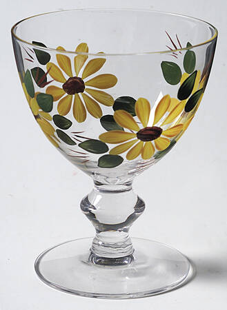 Brown Eyed Susan (Montecito Shape) 10 Oz Glassware Goblet