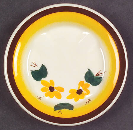 Brown Eyed Susan (Montecito Shape) 4" Ashtray