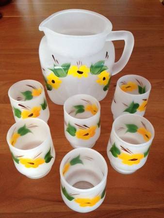 Brown Eyed Susan (Montecito Shape) Glassware Juice