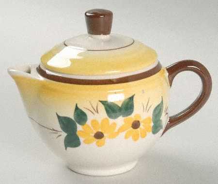 Brown Eyed Susan (Montecito Shape) Creamer & Lid