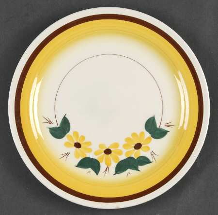 Brown Eyed Susan (Montecito Shape) Salad Plate