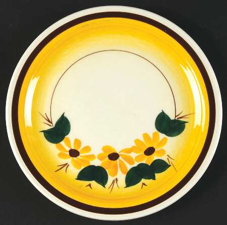 Brown Eyed Susan (Montecito Shape) Bread & Butter Plate