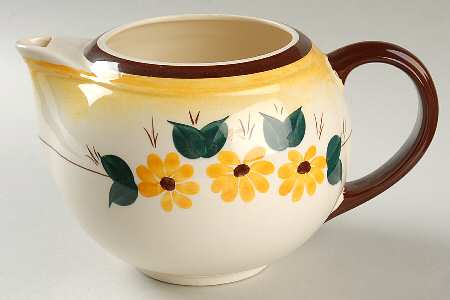 Brown Eyed Susan (Montecito Shape) Teapot No Lid