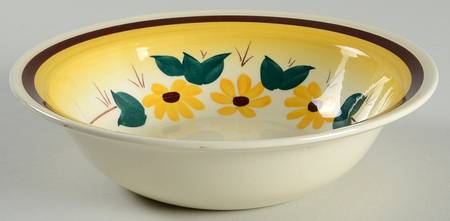 Brown Eyed Susan (Montecito Shape) 7" Round Vegetable Bowl