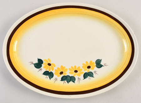 Brown Eyed Susan (Ultra Shape) 14" Oval Serving Platter