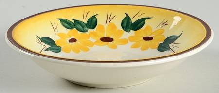 Brown Eyed Susan (Ultra Shape) Rim Fruit/Dessert (Sauce) Bowl