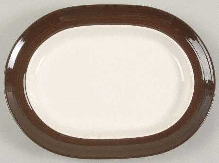 Brown Stone 13" Oval Serving Platter