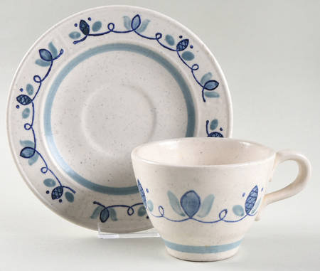 Cape Cod Flat Cup & Saucer Set