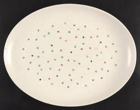California Confetti 13" Oval Serving Platter