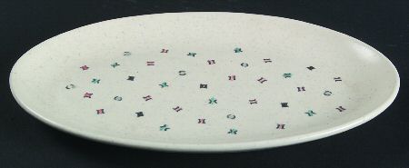 California Confetti 9" Oval Serving Platter