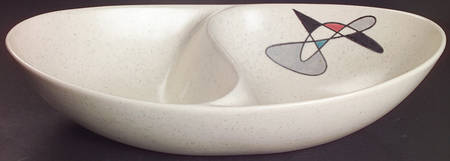 California Contempora 11" Oval Divided Vegetable Bowl