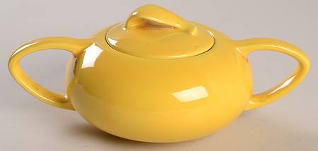 Casual California Yellow Sugar Bowl & Lid