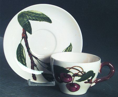 California Fruit Flat Cup & Saucer Set
