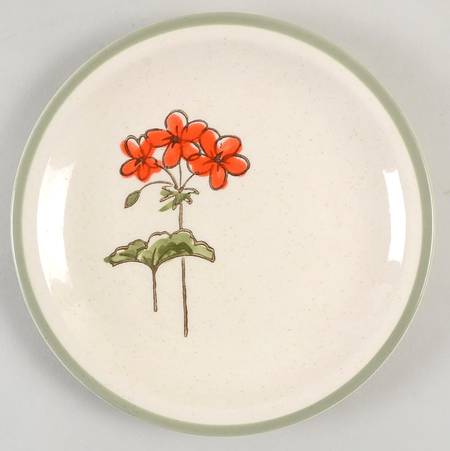 California Geranium Bread & Butter Plate