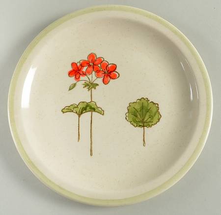 California Geranium Salad Plate
