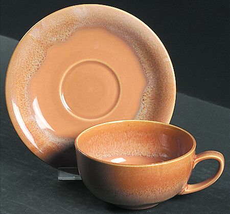 California Heritage Yellow Flat Cup & Saucer Set