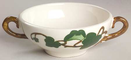 California Ivy Cream Soup Bowl by Metlox - Poppytrail - Vernon