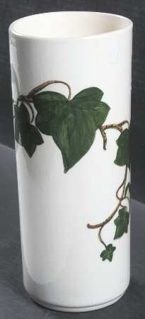 California Ivy 11" Cylinder Vase by Metlox - Poppytrail - Vernon