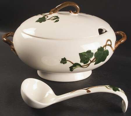 California Ivy Oval Tureen & Lid and Ladle by Metlox - Poppytrail - Vernon