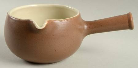 Calico Brown Yellow (Floral) Gravy Boat