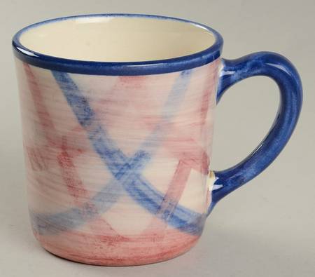 Calico Pink Blue (Plaid) Mug