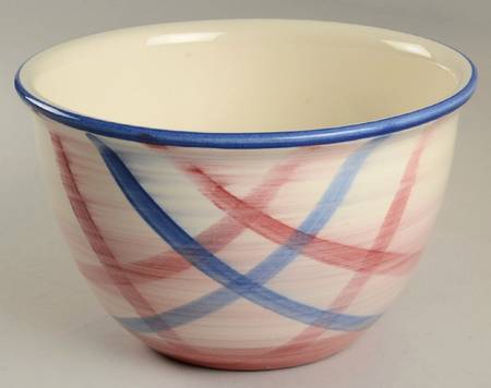 Calico Pink Blue (Plaid) 9" Mixing Bowl