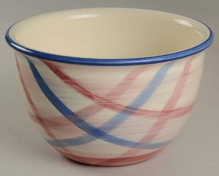 Calico Pink Blue (Plaid) 8" Mixing Bowl