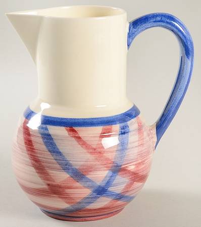 Calico Pink Blue (Plaid) 32 Oz Jug