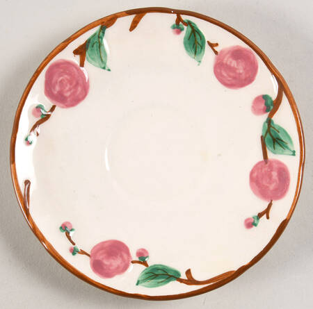 Camellia (Brown Trim) Saucer