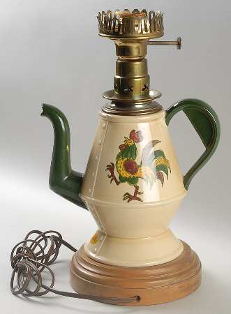 California Provincial Electric Coffee Pot Lamp No Shade