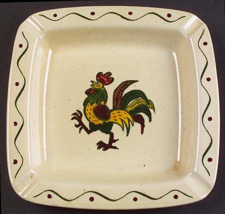 California Provincial 8" Square Ashtray