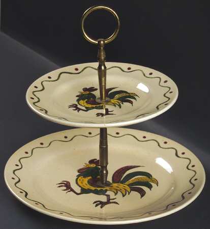 California Provincial 2 Tiered Serving Tray (Dinner & Salad Plate)