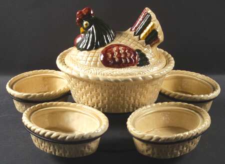California Provincial 8-Piece Lazy Susan with Stand