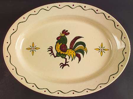 California Provincial 16" Oval Serving Platter