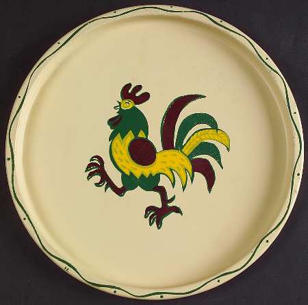 California Provincial 7" Round Metal Tray