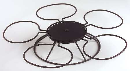 California Provincial Lazy Susan 13 Piece Metal Stand Only