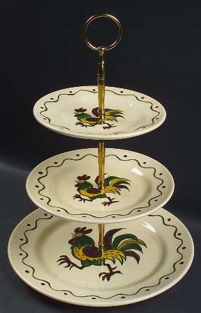 California Provincial 3-Tiered Serving Tray (DP, SP, BB)